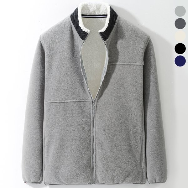 캘빈클라인진 남녀공용 오버핏 양털 후리스 집업_CKJP1022