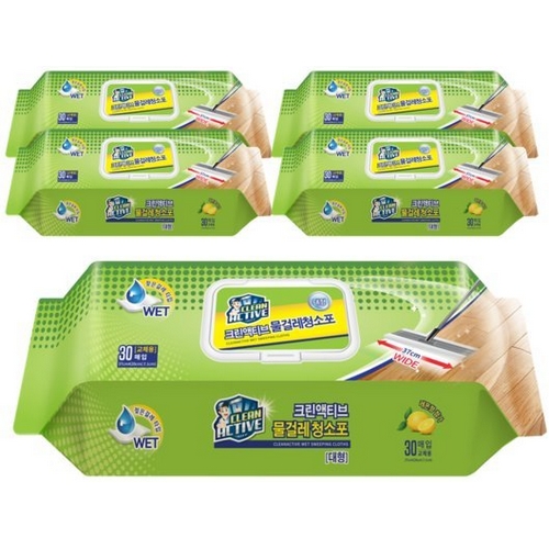 미벨라  크린액티브 물걸레 청소포 대형 30매