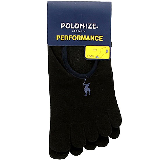 sC6ao6 남자 폴로나이즈 발가락 페이크삭스 PL200 검정 5켤레