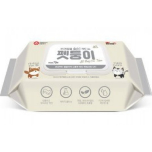펫모닝 펫둥이 올바디 펫티슈 70매 1팩