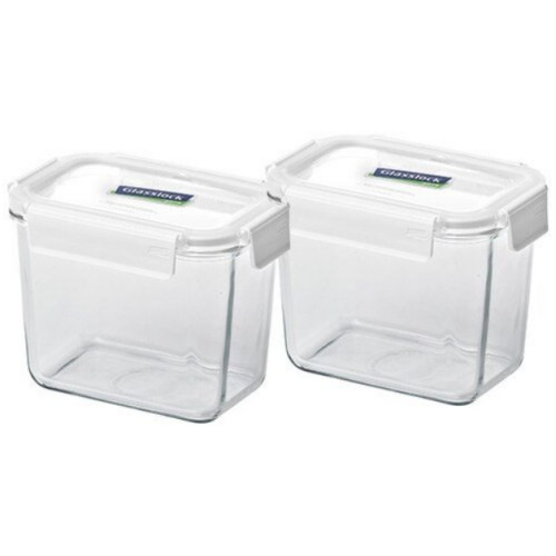 글라스락 퓨어 화이트 도어포켓 직사각 920ml