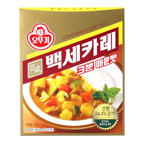 오뚜기  3분 백세카레 매운맛 200g