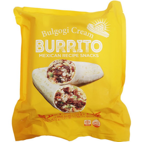 남향푸드또띠아  풍국면 불고기크림 브리또 125g