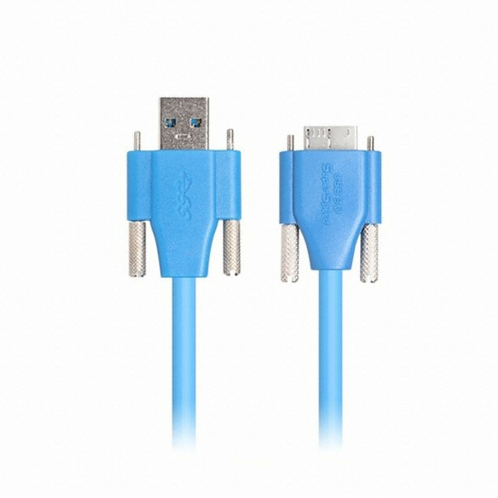 강원전자 NETmate USB3.0 Hi-Flex AM(Lock)-MicroB(Lock) 케이블