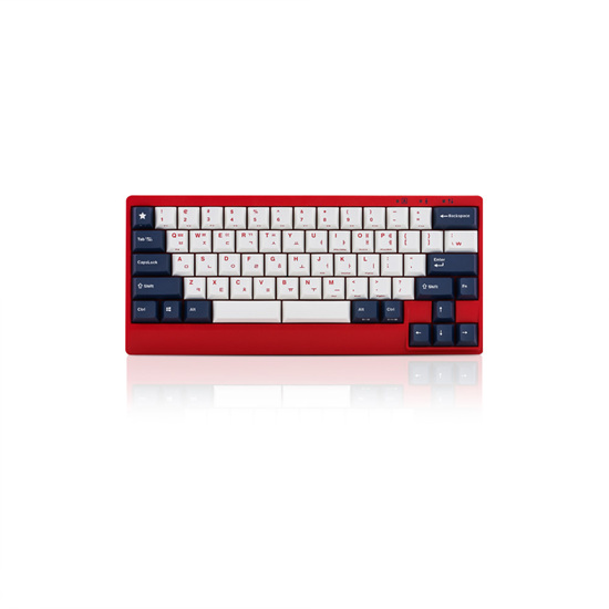 레오폴드  FC650MDS PD 화이트 블루 스타 영문