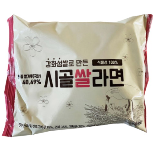 새롬식품 강화시골섬쌀라면 104g [20개] - 에누리 가격비교