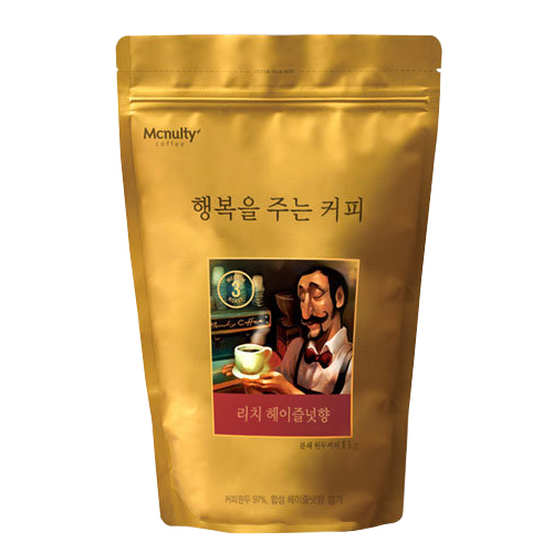 한국맥널티  행복을 주는 커피 리치 헤이즐넛향 1kg