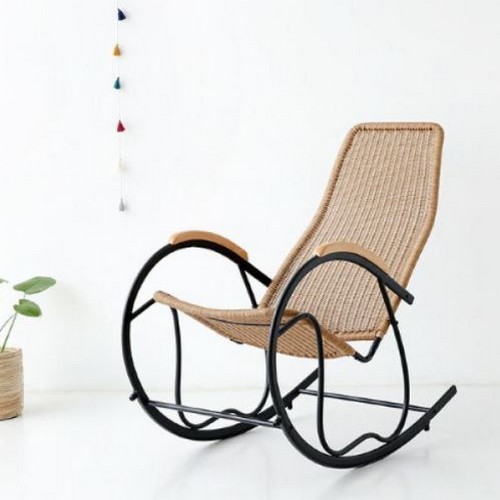 마켓비 ALOTA 라탄 흔들의자 1인용