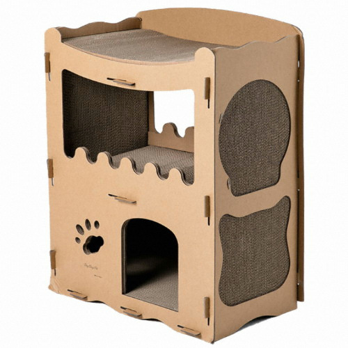 딩동펫  스크래쳐 하우스 복층형