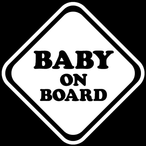 뭉키월드  자동차 스티커2 BABY ON BOARD 01 LSC-193