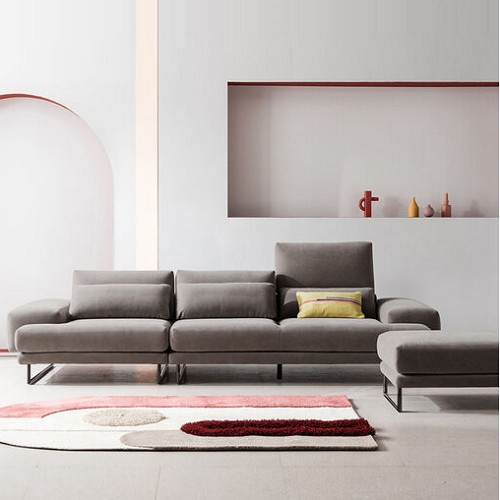 에싸 그레이엄 리프트기능 카시미라 패브릭 소파 4인용