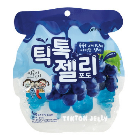 건영제과  틱톡 젤리 포도맛 160g