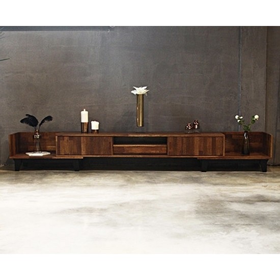 끌레오 사이드 보드 멀바우 원목 거실장 1800