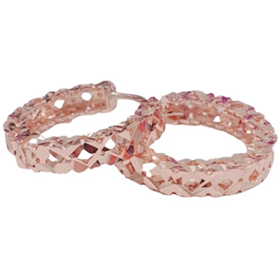 로제도르  여성 14K 컷팅 패턴 원터치 귀걸이_FEUJ-G-0252