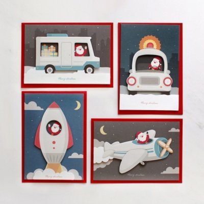 디비디  크리스마스 카드 Santa