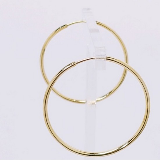 미니골드  14K 파이프 링 귀걸이 ENBM4100