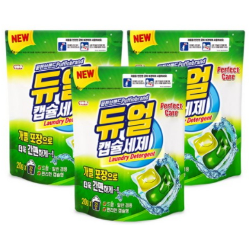 신희 퍼핀브랜드 고농축 듀얼 캡슐세제 32개입