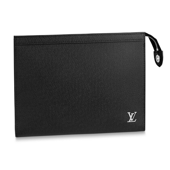 루이비통 포쉐트 보야주 클러치 파우치 타이가 레더_M30450