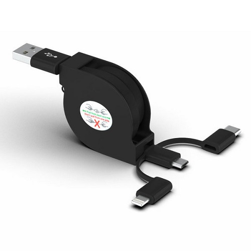 요이치  YSC-520 마운틴 3in1 릴타입 멀티 케이블