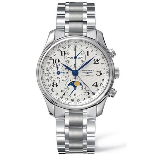 론진 문페이즈 크로노그래프 40MM 시계_L2.673.4.78.6