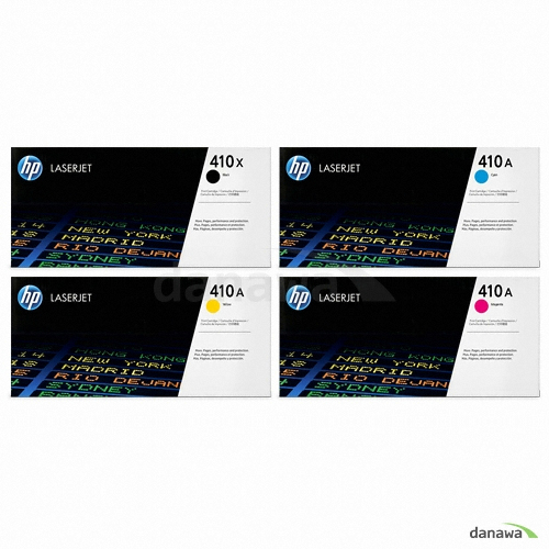 HP  정품 410X/410A (CF410X, CF411A, CF412A, CF413A) 4색 세트