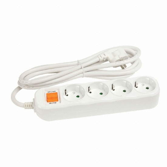 피스코리아  4구 스위치 멀티탭