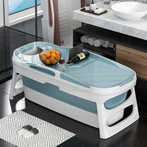 다이소 고급형 럭셔리 이동식 욕조 특대형 핑크