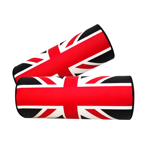 킨톤  유니언잭 메모리폼 원형 목쿠션