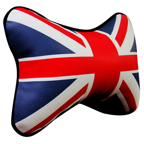 킨톤  차량용 유니언잭 메모리폼 와이드 목쿠션