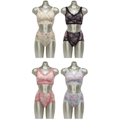 댑 블루밍 브라렛 패키지_브라4종_팬티4종