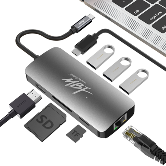 엠비에프  MBF-UC8IN1AC (8포트/USB 3.0 Type C)