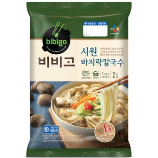 CJ제일제당 비비고 시원 바지락 칼국수 642g
