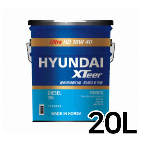 현대오일뱅크  엑스티어 울트라 HD 10W40 20L