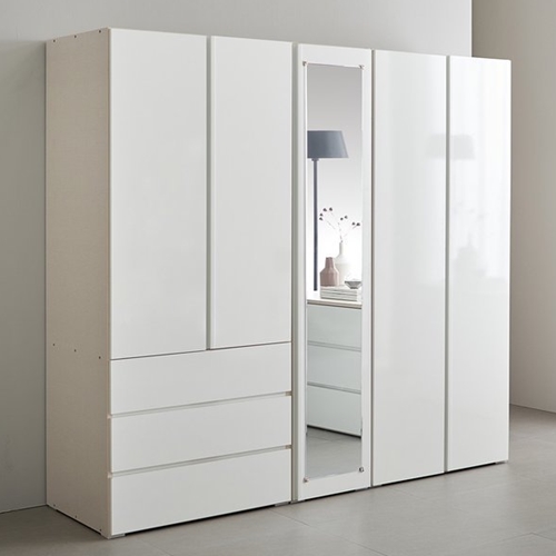 장인가구  탐스 3단서랍 전신거울 옷장 2000