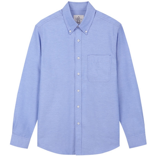 더셔츠스튜디오 블루 루즈핏 면혼방 옥스포드 버튼다운 셔츠  TSS605  44229_TSS605