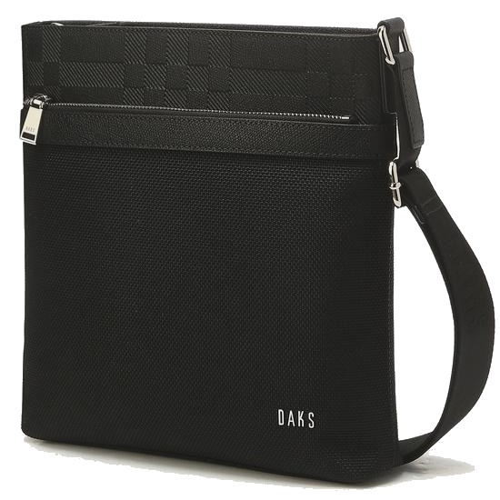 닥스 남성 AIRSMITH 가죽배색 크로스백_DBBA1E679BK