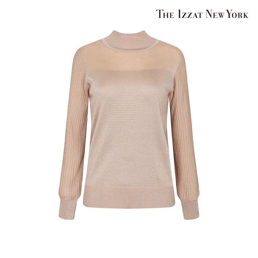 더아이잗 뉴욕    스티치 슬리브배색 풀오버 IL2A1PO03