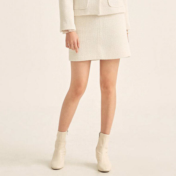 로엠 아이보리 트위드스커트  1color _RMWHB23RQ1