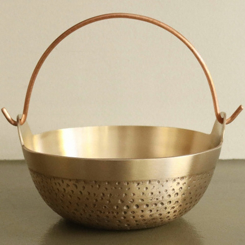 죽전도예 놋담 손잡이 샤브샤브 냄비 (소)