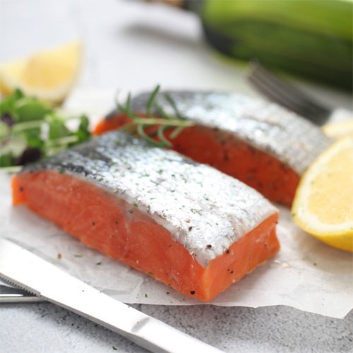 덕우수산  연어미식회 치즈갈릭 연어 스테이크 100g