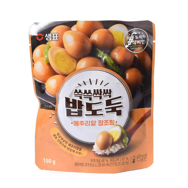샘표식품  쓱쓱싹싹 밥도둑 메추리알 장조림 150g