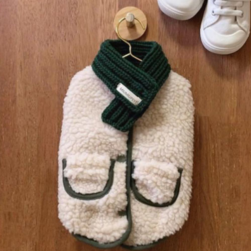 강아지 겨울 패딩 조끼 뽀글이