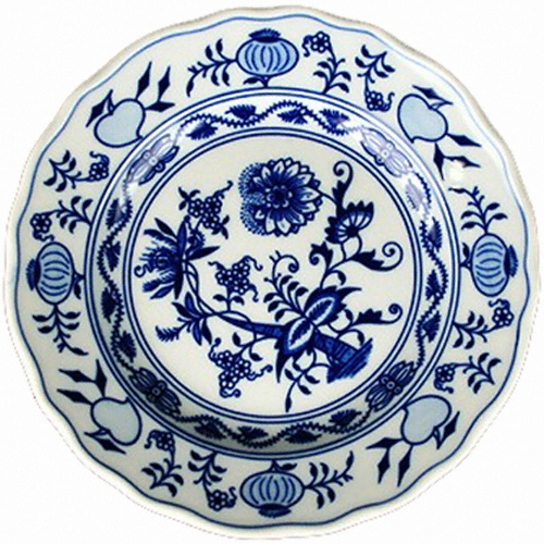 체스키포슬란 디저트 접시 프라하블루 O064