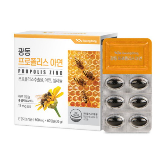 광동생활건강 광동 프로폴리스 아연 60캡슐