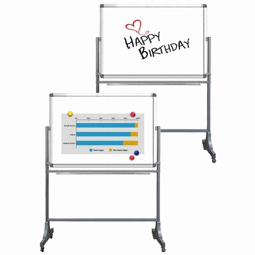 금강칠판교구산업  이동식 양면 자석형 화이트보드세트