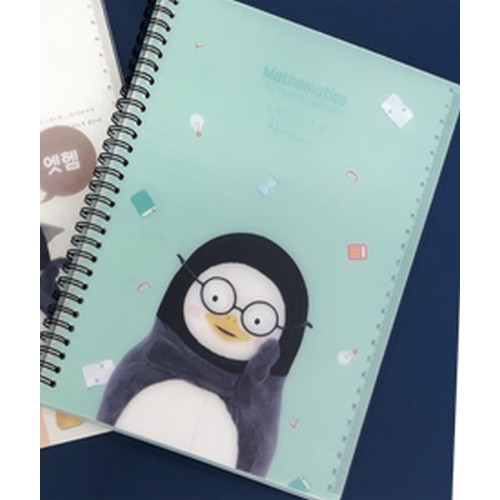 금홍팬시  펭수 PP커버 수학 오답 노트 옐로우 펭수 PP커버 수학 오답 노트