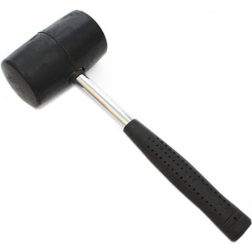 트리 500g 쇠 손잡이 고무망치