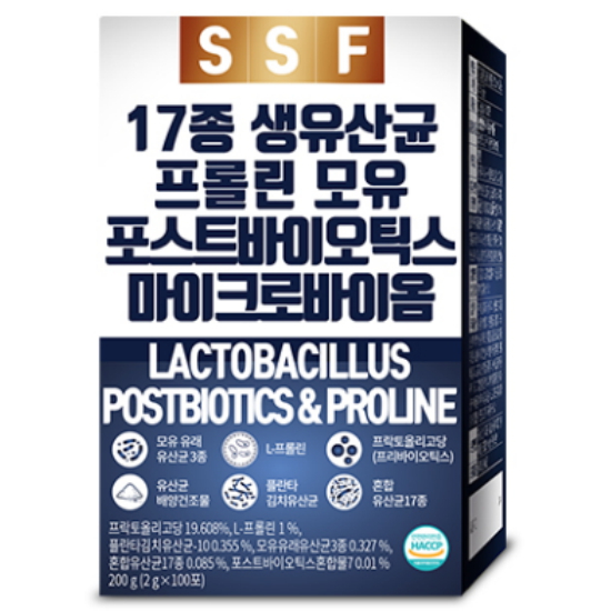 순수식품 17종 프롤린 모유 생유산균 포스트바이오틱스 100포