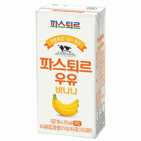 파스퇴르 바나나 우유 190ml