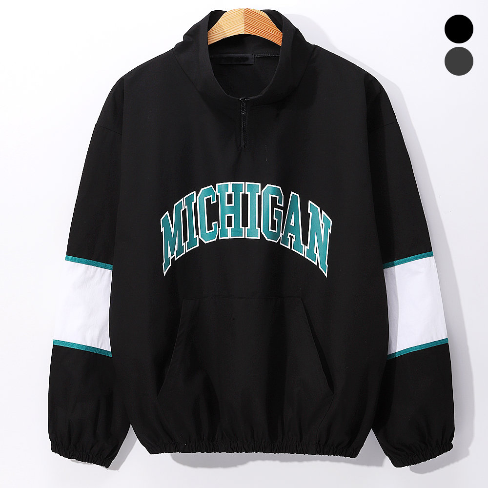 후앙스 오버핏 미시간 아노락집업 BNJP5101